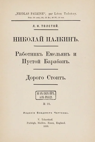 постер аудиокниги Николай Палкин - Лев Толстой
