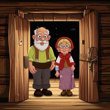 постер аудиокниги Старуха, дверь закрой