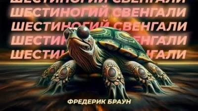 постер аудиокниги Шестиногий Свенгали - Фредерик Браун
