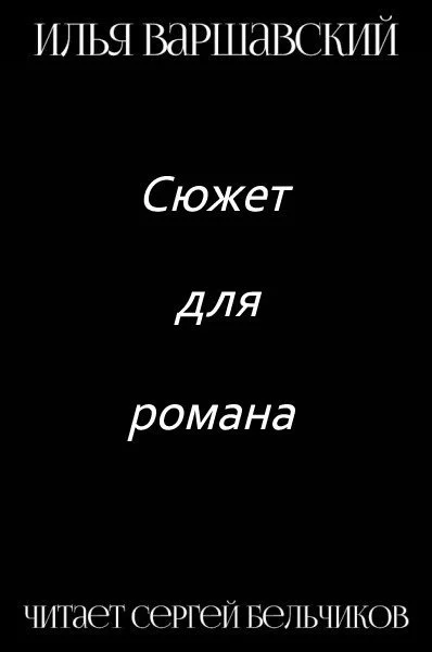 постер аудиокниги Сюжет для романа - Илья Варшавский