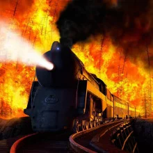 постер аудиокниги Поезд в преисподнюю