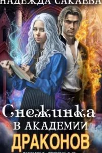 постер аудиокниги Снежинка и драконы 1. Снежинка в академии драконов - Надежда Сакаева