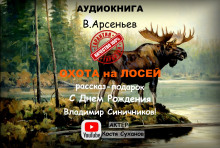 постер аудиокниги Охота на лосей