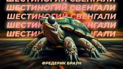постер аудиокниги Шестиногий Свенгали - Фредерик Браун