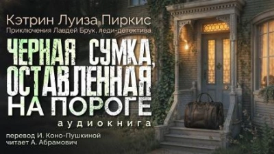 постер аудиокниги Чёрная сумка, оставленная на пороге - Кэтрин Луиза Пиркис
